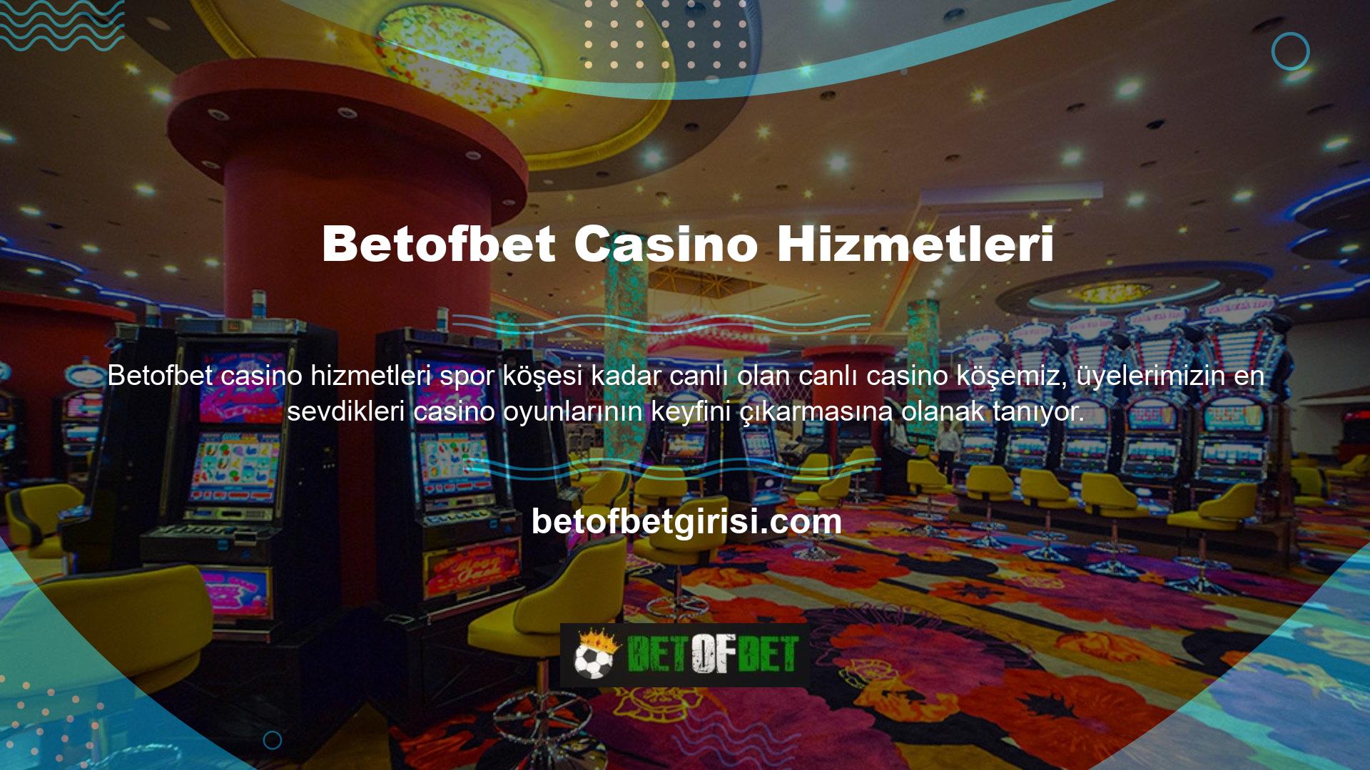 Çevrimiçi casino hizmeti sunan tüm web siteleri, bu casino oyunlarını belirli bir oyun sağlayıcı aracılığıyla üyelerine canlı olarak yayınlamaktadır